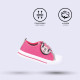 ZAPATILLA LONETA SUELA PVC ALGODÓN MINNIE