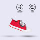 ZAPATILLA LONETA SUELA PVC ALGODÓN MICKEY