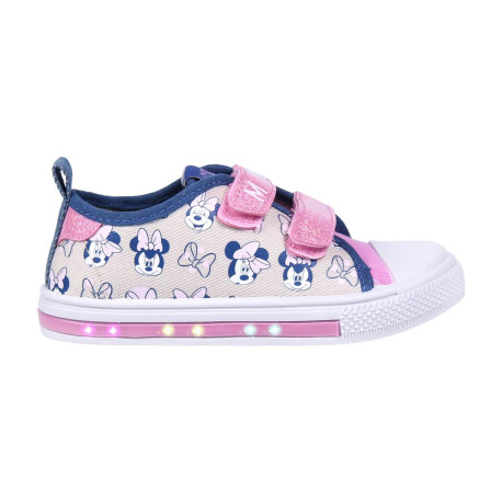 SNEAKERS PVC SOLE WITH LIGHTS COTTON MINNIE