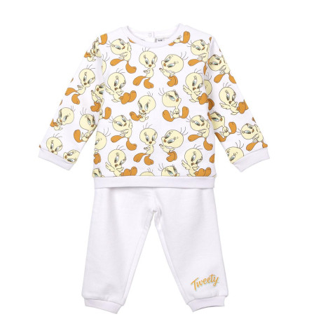 Fato treino bebê Looney Tunes cores vibrantes