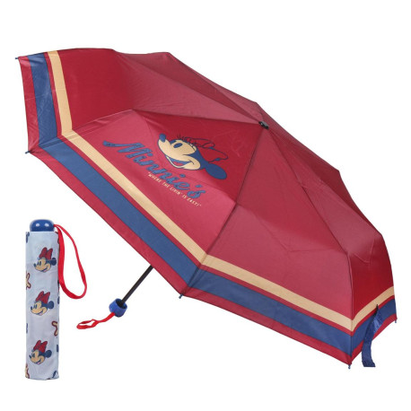 PARAGUAS MANUAL PLEGABLE ESCOLAR MINNIE