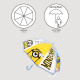 PARAGUAS MANUAL POE BURBUJA MINIONS