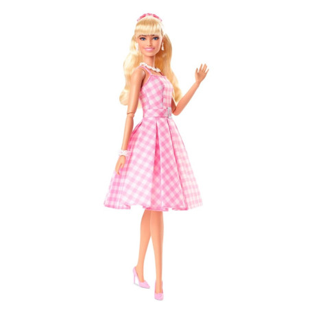 Muñeca Barbie vestido Gingham rosa Barbie la película