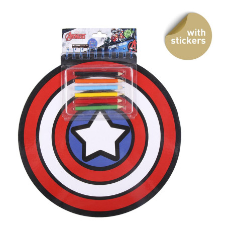 LIBRETA COLORES AVENGERS CAPITAN AMERICA