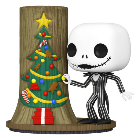 Pesadilla antes de Navidad 30th POP! Deluxe Vinyl Figura Jack w/C.Town Door 9 cm