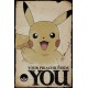 Affiche Pokemon Pikachu a besoin de vous