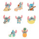 Lilo & Stitch POP! Pin Chapas esmaltadas Stitch Summer 4 cm Surtido (24)