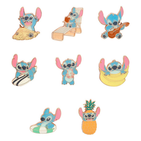 Lilo & Stitch POP! Pin Chapas esmaltadas Stitch Summer 4 cm Surtido (24)