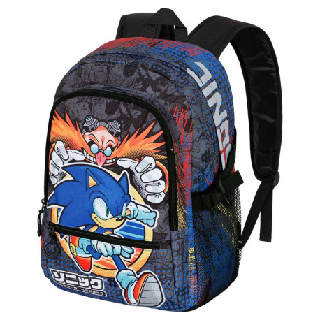 Sega-Sonic Checkpoint Mochila Fight FAN 2.0, Azul