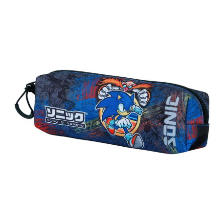 Sega-Sonic Checkpoint Estuche Portatodo Cuadrado FAN 2.0, Azul