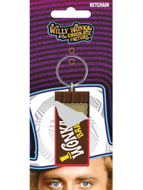 Llavero Willy Wonka logo 6 cm.