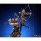 FIGURA ART SCALE GOD OF WAR KRATOS Y ATREUS