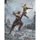 Figura de Kratos e Atreus de God of War