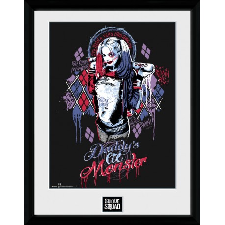 Poster Incorniciato Di Harley Quinn Mostro