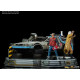 Figurine diorama Delorean Retour vers le futur II