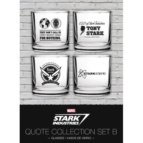 Set glasses Marvel Stark - B