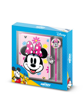 Pack regalo Diario y bolígrafo Minnie Mouse Rosa