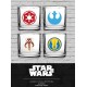 Set van glazen Star Wars logo ' s