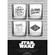 Set vasos Star Wars frases