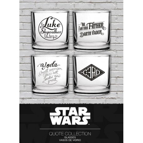 Set vasos Star Wars frases