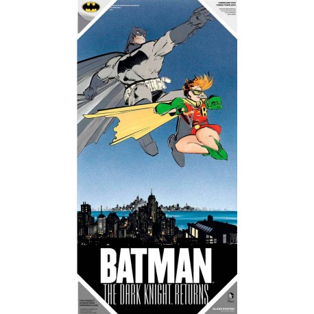 Affiche verre de Batman et Robin