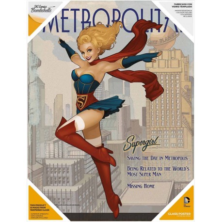 Affiche verre de Supergirl classique