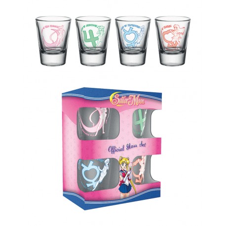 Sailor Moon Pack of 4 shot glasses