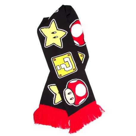 cachecol preto Super Mario