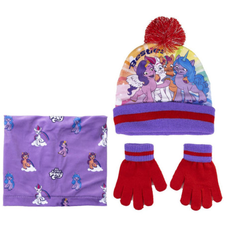 CONJUNTO 3 PIEZAS MY LITTLE PONY