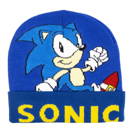 Bonnet enfant avec Sonic le hérisson bleu
