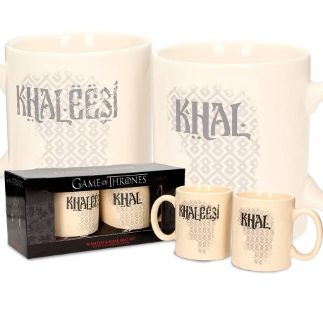 Pack de Tasses Khal et Khaleesi sable