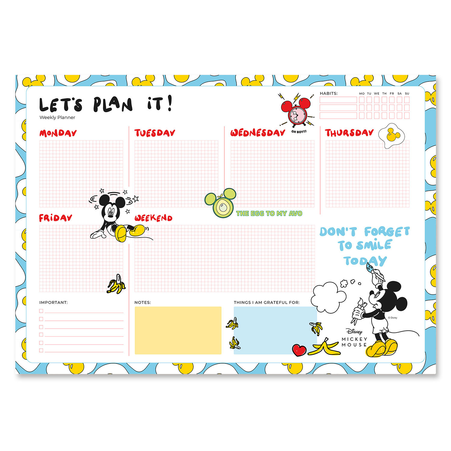 Organiza tu semana con Mickey Mouse, image size:1500x1500