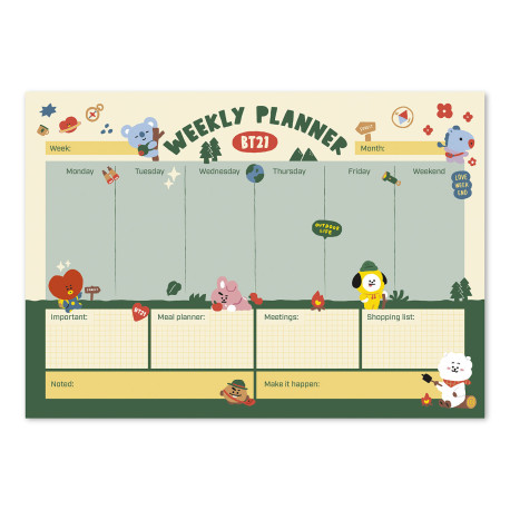 Bloc Planificador Semanal A3 Bt21