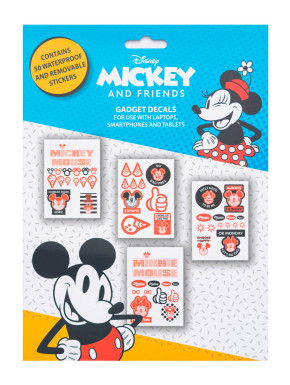 Pegatinas Reutilizables Mickey Y Minnie