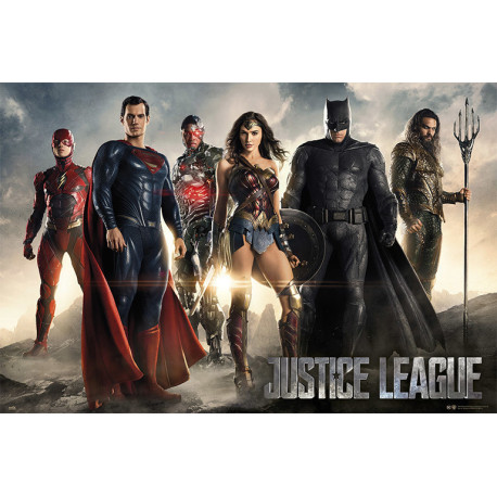 Poster Dc Comics Liga De La Justicia Personajes