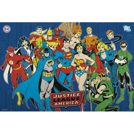 Poster Dc Comics Liga De La Justicia America