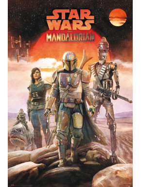 Poster Star Wars The Mandalorian Crew