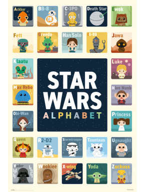 Poster Star Wars Alfabeto