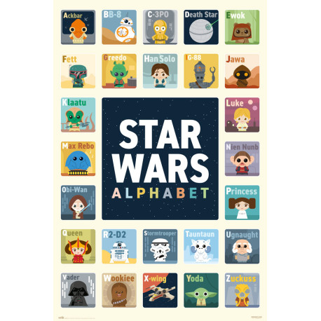 Poster Star Wars Alfabeto