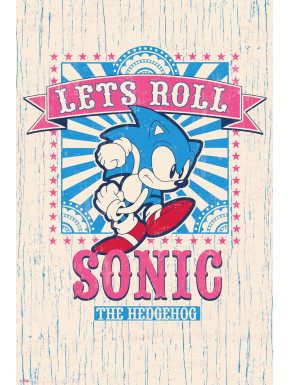 Poster Sonic Let´S Roll