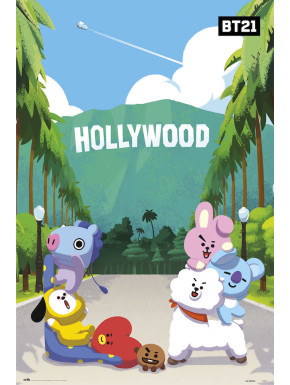 Poster Bt21 Hollywood