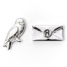 Boucles d’oreilles Harry Potter Hedwig et lettre de Poudlard