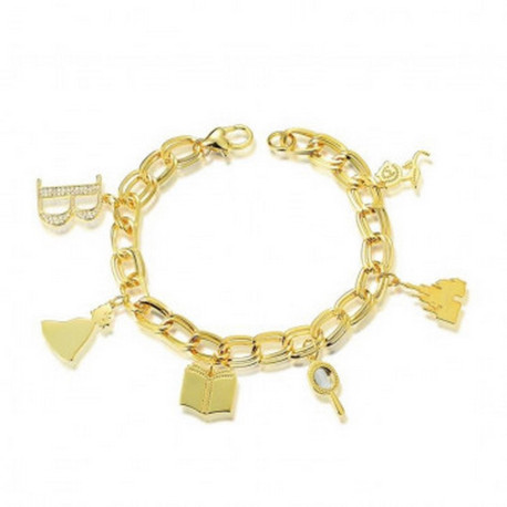 Pulsera La Bella y La Bestia Abalorios Disney