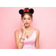 Colgante Disney Minnie Mouse Orejas Baño De Oro
