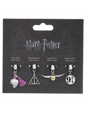 Lot de 4 breloques Harry Potter