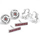 Set Pendientes Harry Potter Gryffindor Simbolos