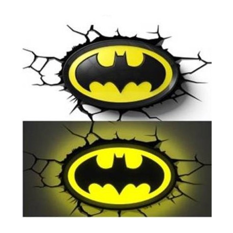 Lampada da parete logo di Batman