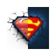 Lamp wall Superman logo