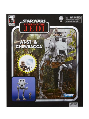 Set Figura y vehiculo Star Wars At-St Y Chewbacca