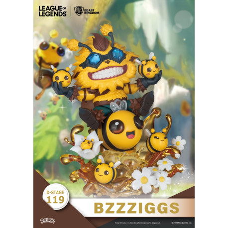 Figurines Beemo et Bzzziggs D-Stage League Of Legends